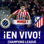Atlético de Madrid busca remontar en Brujas: Álvarez y Lookman ponen el 0-2 en la Champions 2026
